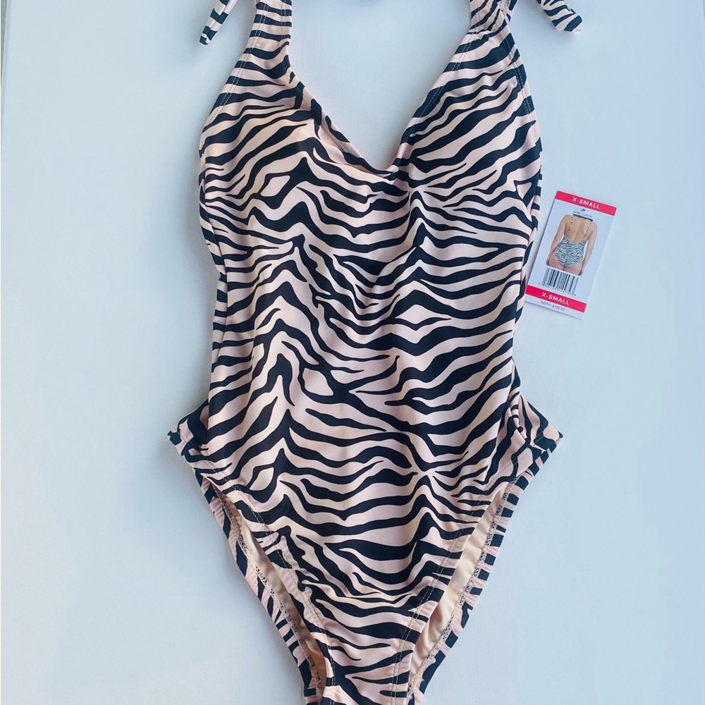 Social Standard by Sanctuary zebra print one-piece swimsuit